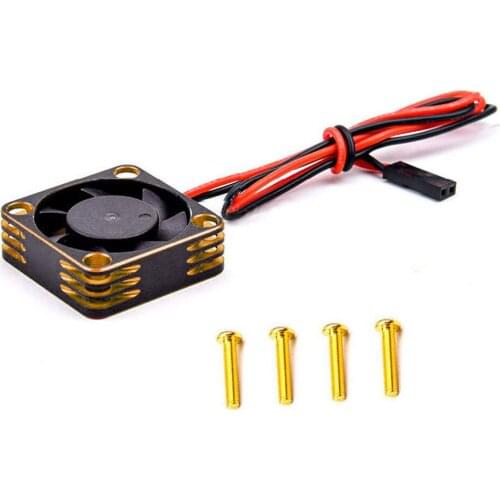 Motor Cooling Fan 30x30mm Metal Frame Heatsink Cooling Fan 10000RPM Heat Dissipation For 540 550 Brushless Motor RC Car Repair