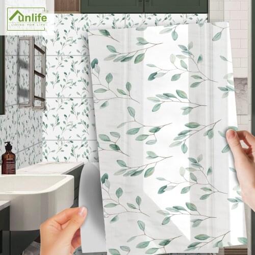 Funlife[R] NOUVELLE MAISON SERIES[TM] 30x60cm Eucalyptus Waterproof PVC Backsplash Tile Sticker For Floor Kitchen Bathroom Decor
