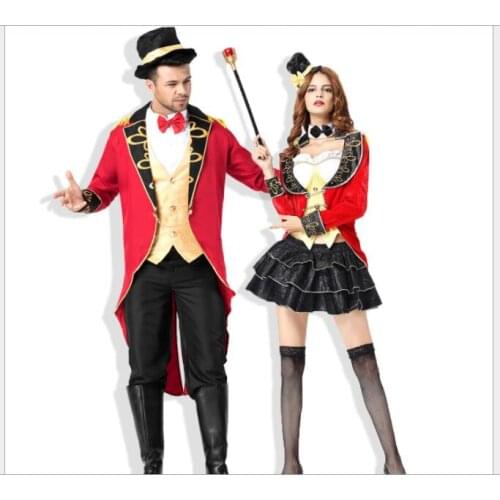 Ladies Ringmaster Costume Adult Sexy Naughty Circus Ringleader Halloween Costumes for Women Fancy Dress