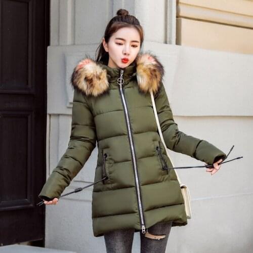 Winter Promotion Polyester Slim New Womens Cotton-padded Clothes Girls Long Self-cultivation Lead 2019 Cotton Loose Coat Woman