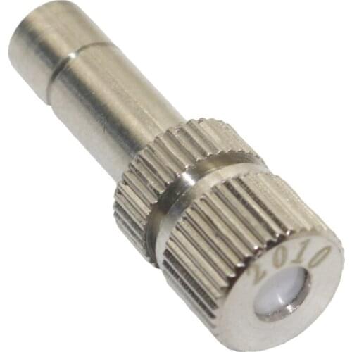 0.2-0.6mm Stainless Steel Fog Mist Nozzle Greenhouse Low Pressure Sprinkler Fogger Watering Sprayer 360 Garden Spray 40 Pcs