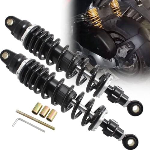 1Pair Adjustable Air Shock Absorber Damper 330mm Moto Rear Suspension For Harley Honda Yamaha Kawasaki Suzuki ATV Quad Off-Road