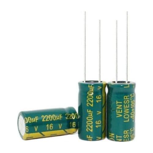16V2200UF 2200UF 16V Aluminum Electrolytic Capacitors Size:10*20MM best quality New origina