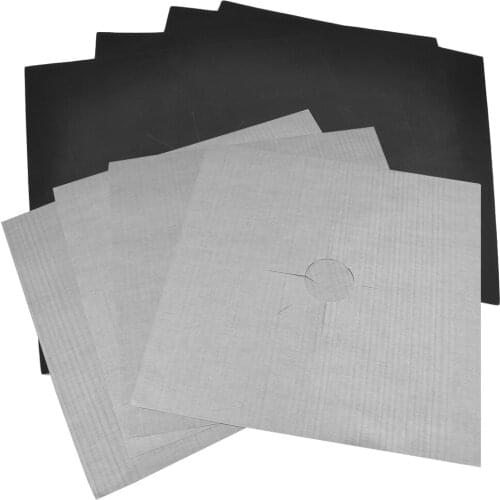 4Pcs/Set Cleaning Kitchen Tools Reusable Gas Cover Stove Burner Mat Temperature Anti-fouling Oil Protector Pad Liner 27*27Cm