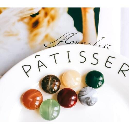 Acrylic Resin Plastic Multicolors Beads Earrings Pendant Accessories Supplies for Jewelry Making diy handmade material 10pcs