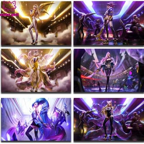 Diamond painting Classic game woman new 5d diamond embroidery anime poster cross stitch full square round Drill DIY decor gift