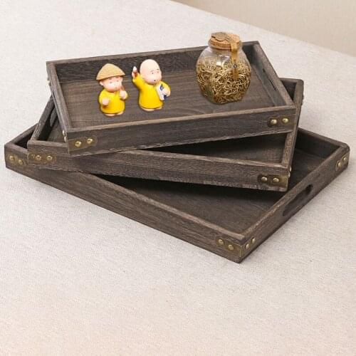 Wood Tea Tray Dessert Coffee Tray Food Plate, Coffee Board Table Wooden Tea Tray Pad For Kitchen Tool