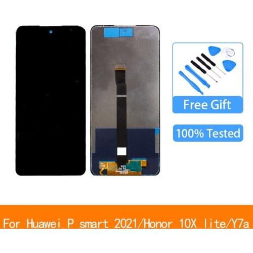 For Huawei P smart 2021 LCD display Touch Screen Digitizer For Huawei Honor 10X lite X10 lite DNN-LX9 For Huawei Y7a LCD