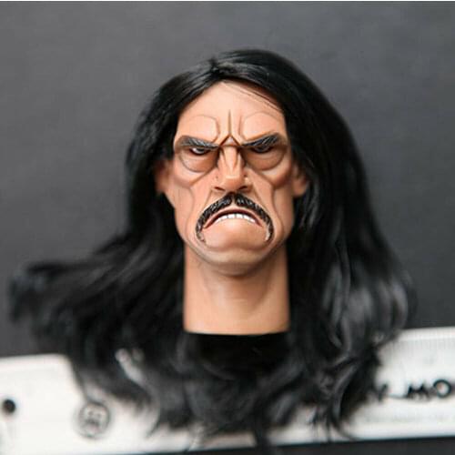 GK006 1/6 Head Carved Black Kingdom Diamond 3 Scimitar Toy In Stock