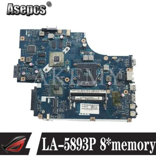 LA-5893P motherboard For Acer 5740 5741 5742 5741G 5742GLA-5891P LA-5894P LA-5893P motherboard 8*video memory