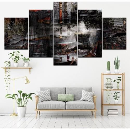 5 Piece Modular canvas print painting Figure painting Has framework Wall art pictures living room home deco artwork