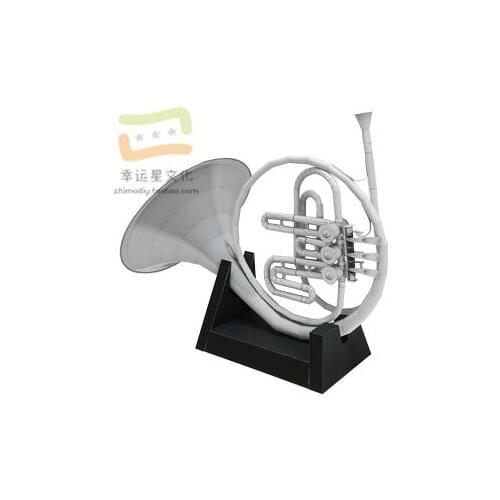 Musical Instrument Horn 3d Paper Model DIY Handmade Paper Mold Paper Mold Decoration Toys