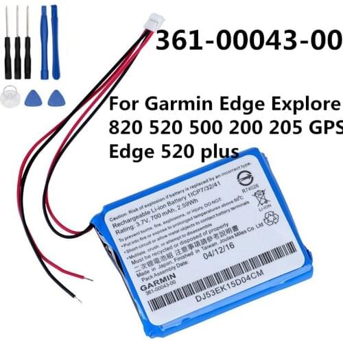 Original 361-00043-00 Battery For Garmin Edge Explore 820 Edge 520 500 200 205 GPS Edge 520 plus Phone