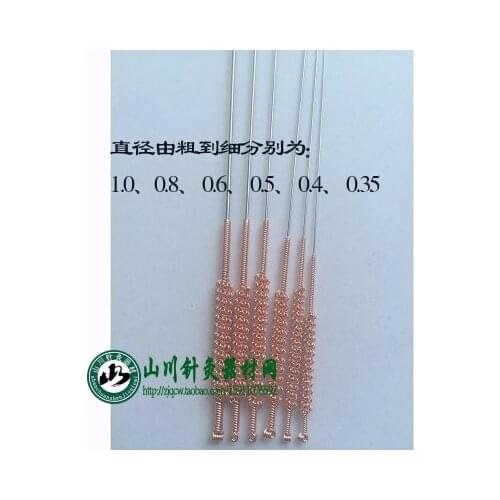 Plate Long handle Yuanli needle acupuncture more than 1 mm thick coarse acupuncture needle 1.0*125mm 20pcs