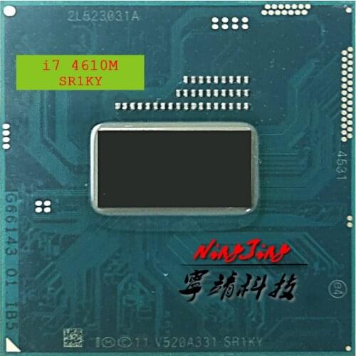 Intel Core i7-4610M i7 4610M SR1KY 3.0 GHz Dual-Core Quad-Thread CPU Processor 4M 37W Socket G3 / rPGA946B