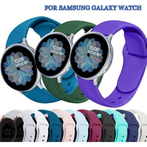 20/22mm strap for Samsung Galaxy watch 3 46mm Gear S3 Frontier/Amazfit pace Silicone bracelet huawei watch gt 2-2e-pro 42mm band