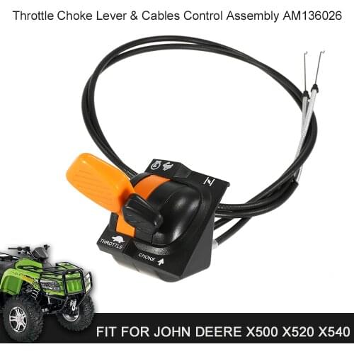 Throttle Choke Lever & Cables Control Assembly AM136026 Fit for John Deere X500 X520 X540 Car Styling