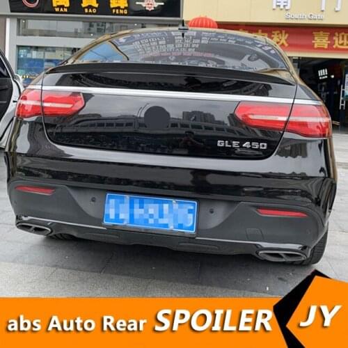 For GLE Coupe Spoiler 2016-2018 Mercedes-Benz GLE300 260 GLE200 Coupe Spoiler ABS plastic Material Car Rear Wing Color Spoiler