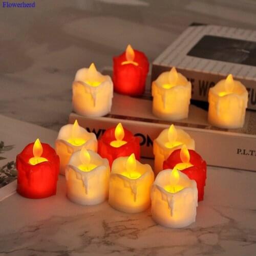 LED Candle Wind Light Accessories Electronic Lights ABS Candle Lamp Night Light Festival Decoration Party Supply Wedding Decors