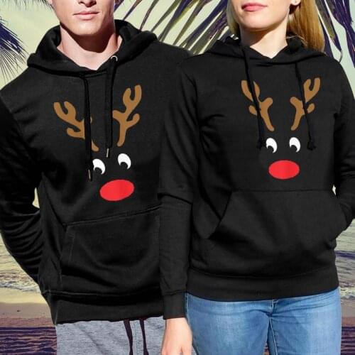 Woman Clothes Matching Christmas Christmas Sweatshirts Set Couple Family Valentine Day Print Pullovers Winter Hoodies