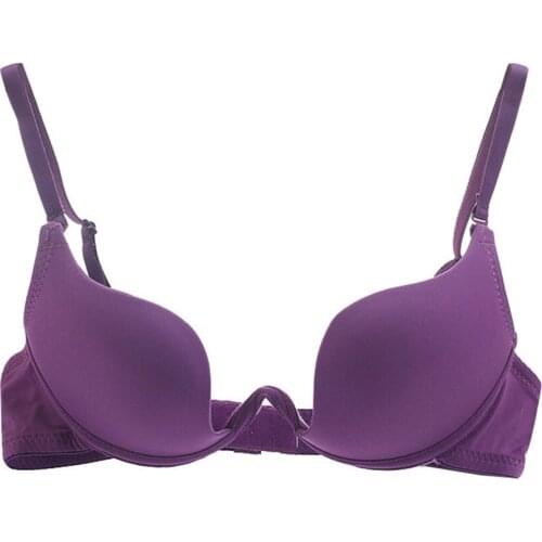 Women Lingerie Backless Bras Deep U Low Cut Push Up Bra Intimates Female Breathable Bralette can CSV