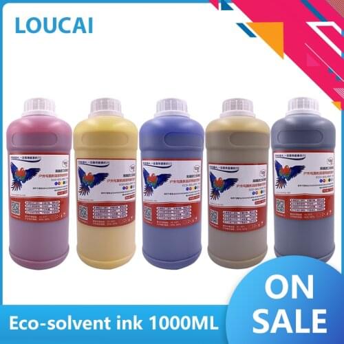 1000ML Eco-Solvent Ink For Epson DX4 DX5 DX6 DX7 DX10 XP600 Printhead for Mimaki JV33 JV34 CJV300 JV3 JV5 CJV150 CJV160 CJV30