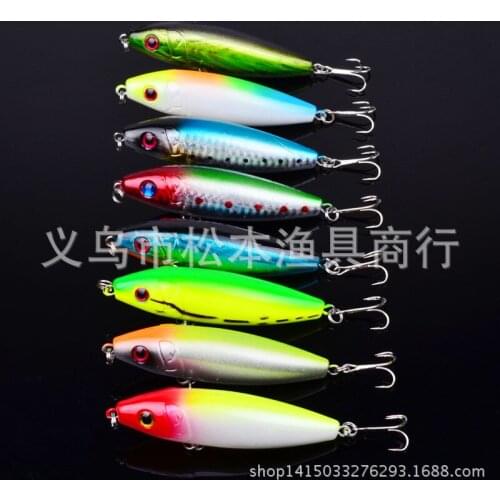 160pcs/lot 3.14" 8cm classic bait lures hard bait lures bait 0.42OZ 12g Tackle freshwater bass bait DW-1037