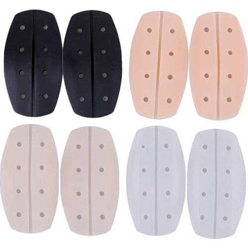 2Pcs Soft silicone bra strap cushions holder non-slip shoulder pads relief pain