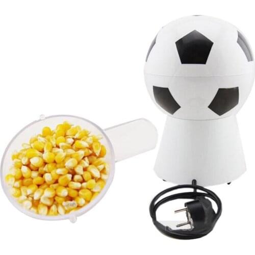 Childrens New Year Holiday Gift Home Kitchen 220V Football Popcorn Machine Household Automatic Hot Air Popcorn Machine