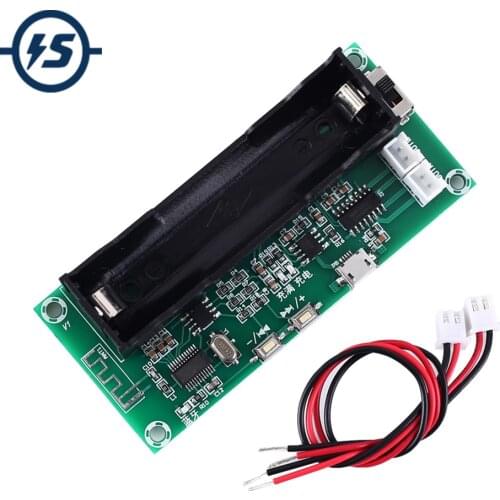 Wireless Bluetooth Digital Power Amplifier Board PAM8403 Class D 5W+5W Stereo Voice Player w/ 18650 Battery Socket