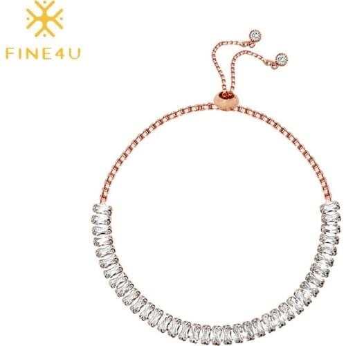 FINE4U B460 Promise Matching Distance Friendship Bracelets for Couples Best Friends Women Men Girls Mother Daughter Gift for Her