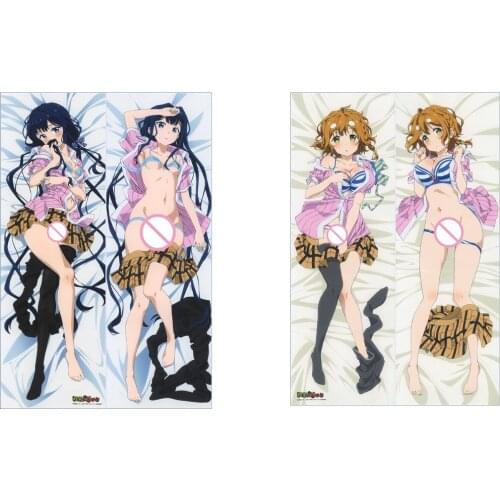 Dakimakura Cover The Pillow Body Pillow Anime Girl Pillowcase Plush Satin Regalos Para Parejas Rectangular Adagaki Aki