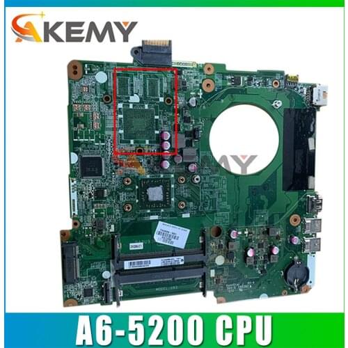 For HP 15-N 15-F Series Laptop Motherboard Mainboard 790630-001 790630-501 A6-5200 CPU DA0U93MB6D2 100% Tested Fast Ship