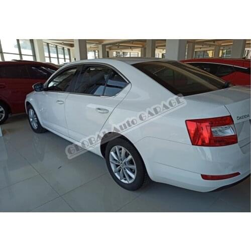 For Skoda Octavia 2013-2020 Chrome Window Moulding Window Frame Framework Auto Accessory Diffüser Spilitter Car-styling Sport