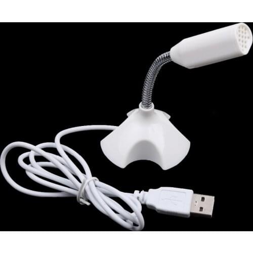 Hot Selling Microphone Portable Studio Speech Mini USB Microphone Chatting Singing KTV Karaoke Mic With Holder For PC Laptop