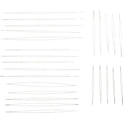 1pc Beading Needles Central Opening Curved Stainless Steel Tools Pins for bead Threading String Cord Easy Jewelry Making
