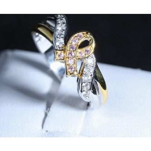 Cute Female Crystal Stone Thin Ring Charm Gold Silver Color Engagement Ring Luxury White Pink Zircon Wedding Rings For Women