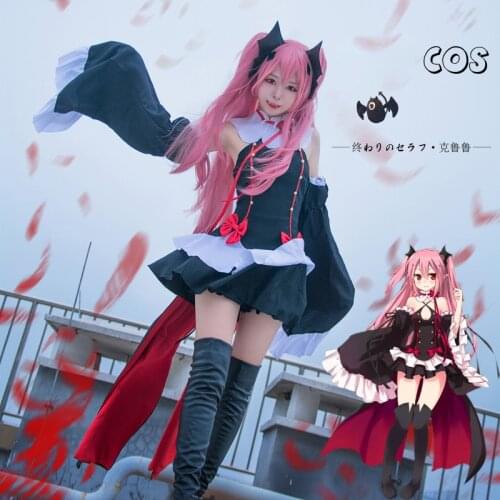 Anime Clothes Set No Seraph Of The End Krul Tepes Cosplay Costumes Lolita Dress Vampire Uniforms For Women Halloween Party