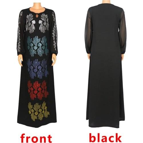 Summer African Abaya for Women Elastic European American style Diamond Boubou Robe Femme Clothes Lady New Fashion Dashiki Dress