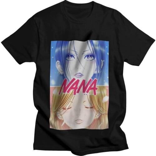 Fashion Nana Osaki T Shirt Mens 100% Cotton Printing T-shirt Funny Tshirt Short Sleeve Ai Yazawa Anime Manga Tee Top