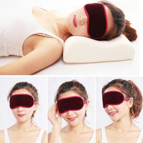 1PC Fashionable Soft tourmaline Eye Mask Shade Nap Cover Blindfold Sleeping Travel for good sleeping