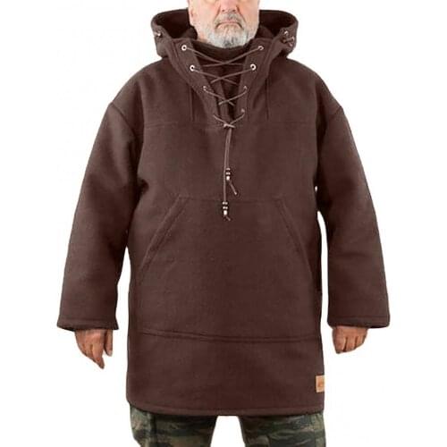 Men Autumn Hoodies Jacket Solid Color Hoodie Long Sleeve Drawstring Windproof Hooded Sweatshirt Hoodies Sweatshirts