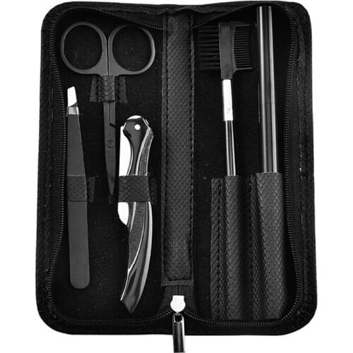 1 Set Eyebrow Trimming Kit Beauty Tools Eyebrow Trimmer Scissors Brush Comb, Trimming Eyebrow Clipper Hair Removal Makeup Tools
