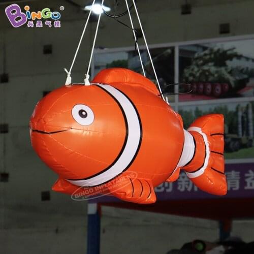 Customized 1m length inflatable hanging clownfish toys fish balloon for ocean theme park/event/ show