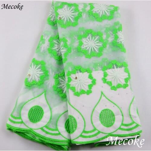 2019 Latest French Laces Fabrics High Quality Tulle African Laces Fabric For Wedding Nigerian Grass green Tulle Lace Material