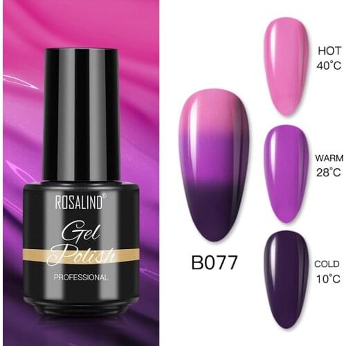 ROSALIND Gel Nail Polish Vernis Semi Permanant UV LED Nail Art Primer Manicure 7ML Top Coat Primer Lak Hybrid Gel Nail Polishes