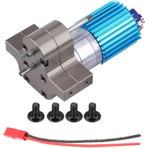 Premium New 370 Brushed Motor with Alloy Heat Sink Gear Box Set for WPL Henglong C14 C24 B14 B24 B16 B36 4x4 6x6 Upgraded Parts