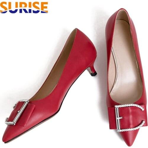 SURISE Women's Shoes With A Glass Heel
