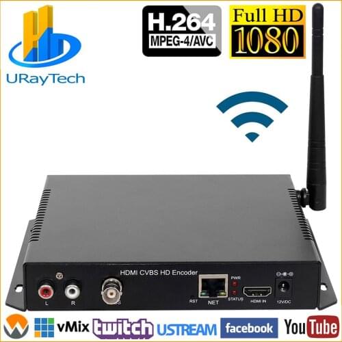 H 264 HDMI To Ethernet Encoder IP Video Encoder H.264 HD SD Video CVBS AV Encoder Support HTTP RTSP UDP RTMP ONVIF