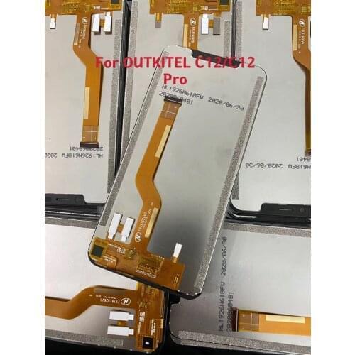 No Dead Pixel 6.18" LCD For Oukitel C12 PRO LCD Display+Touch Screen Digitizer Full Assembly Fix For Oukitel C12 Pro